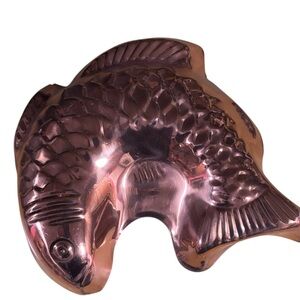 Vintage Copper Fish Mold
